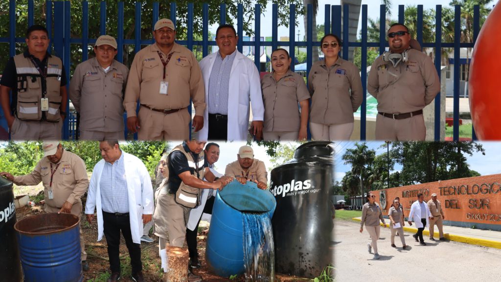 Jurisdicción Sanitaria 03 realiza fumigaciones y acciones preventivas en el ITSY Oxkutzcab