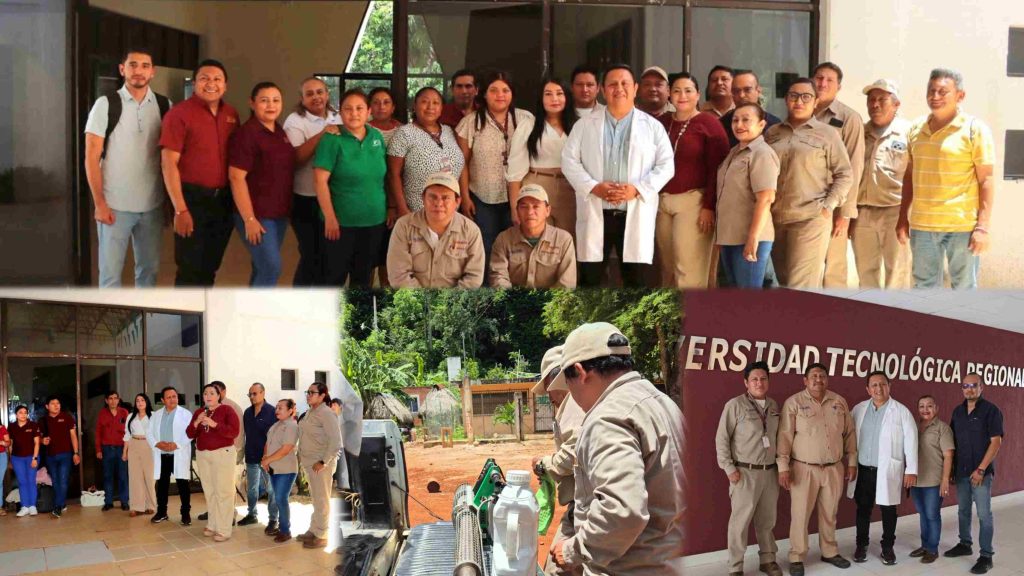Combate al dengue: UTR del Sur de Tekax se une a la Jurisdicción Sanitaria en jornada de fumigación